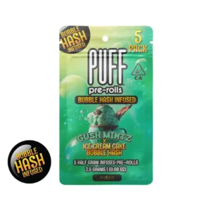 Gush Mintz x Ice Cream Cake – Bubble Hash Infused Pack – Indica – [5pk]